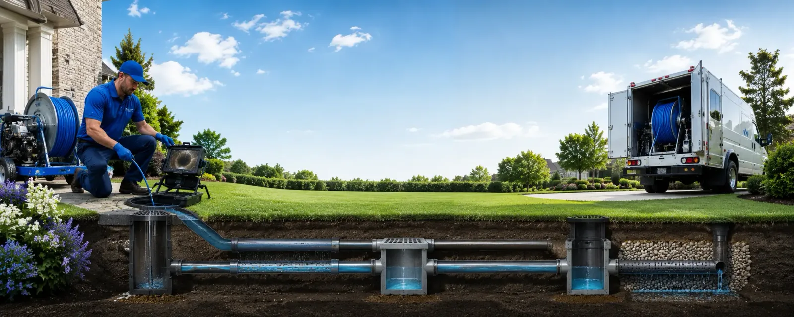 Outdoor drain cleaning information for Marion, CT